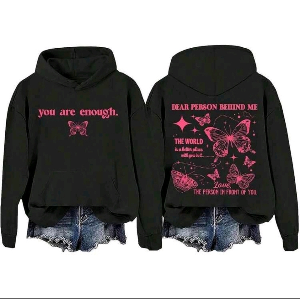 Black You Are Enough Sweater